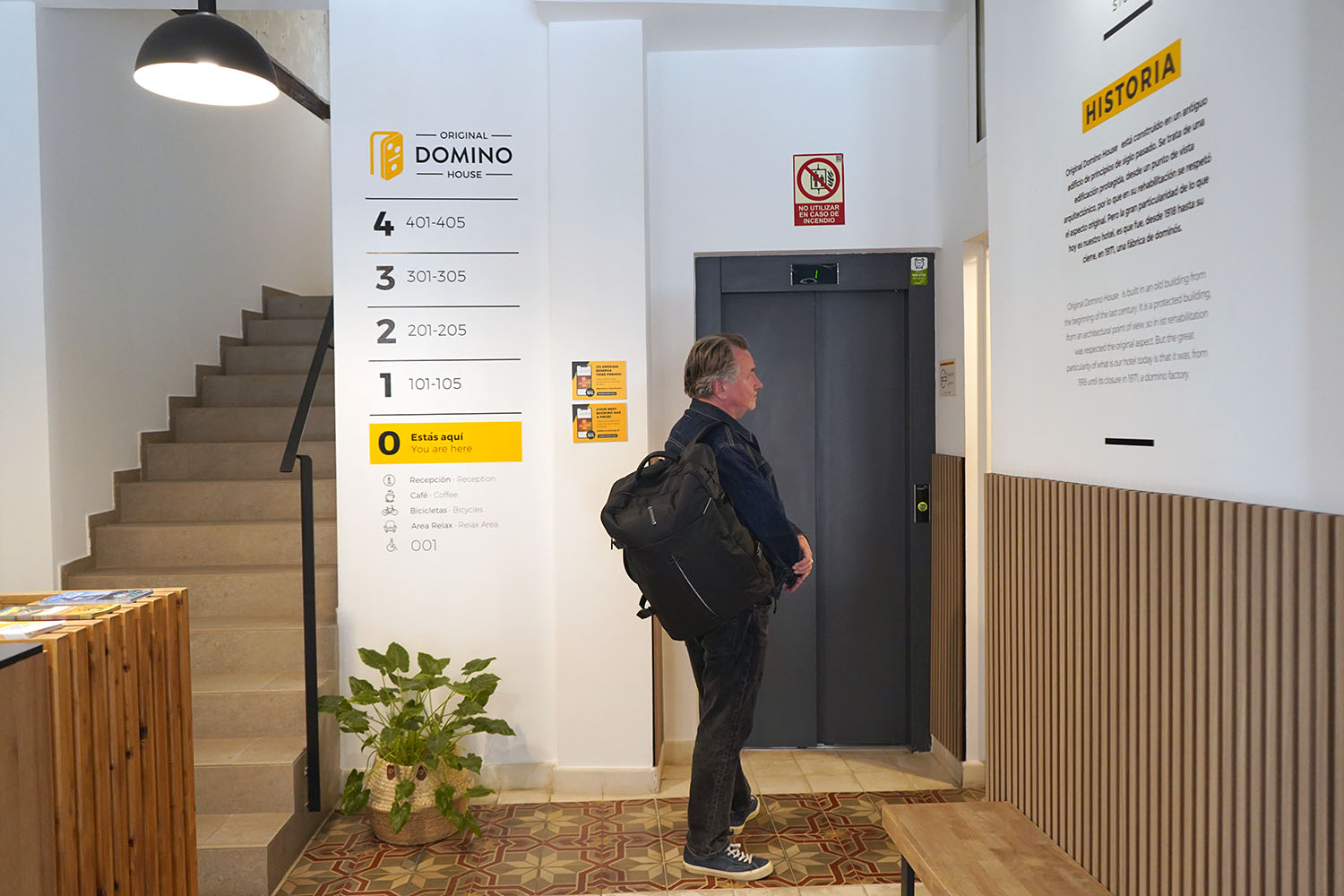 Recepción hotel